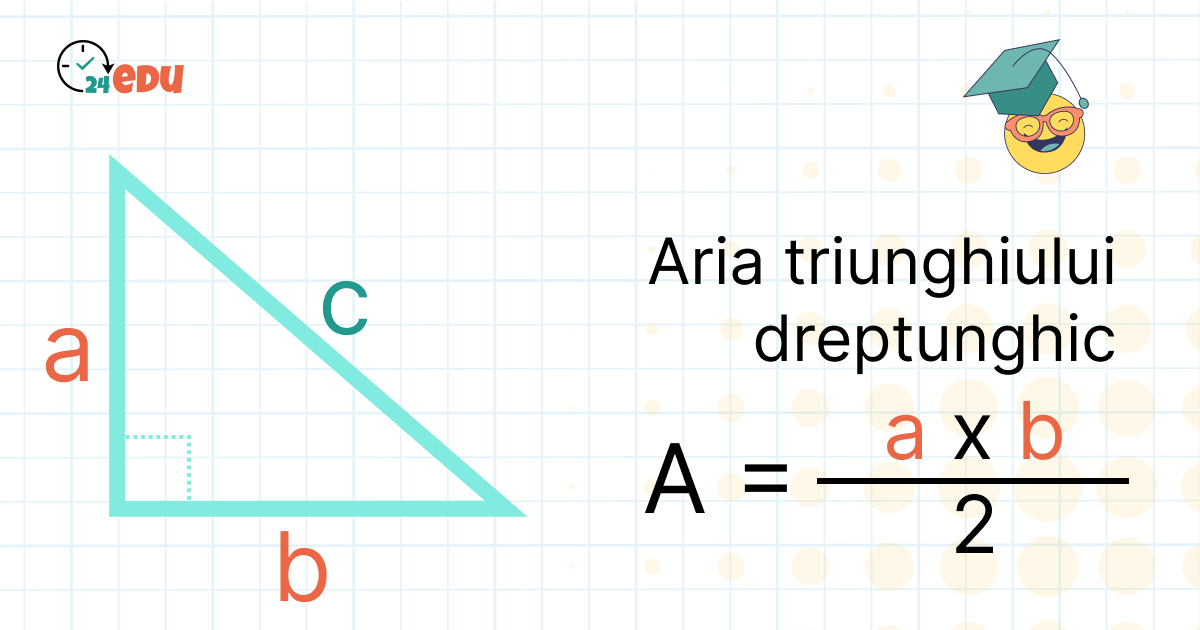 Aria triunghiului dreptunghic – Formula de calcul